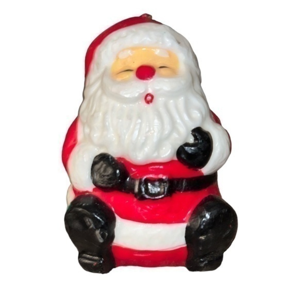 Vintage Santa Claus Christmas candle